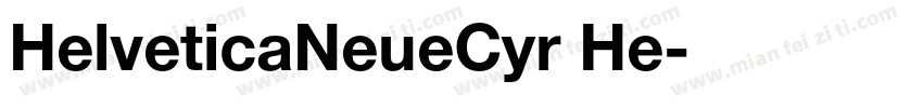 HelveticaNeueCyr He字体转换